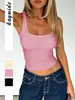 Di Yun Estilo Europeu e Americano Y2K Camiseta Regata Versátil Top Feminino Primavera/Verão 2026 Site Independente da Amazon