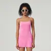 Vestido Esportivo com Base Anti-Corrida e Bojo no Peito, Costas Bonitas para Uso ao Ar Livre, Golfe, Yoga Costas Nuas, Vestido de Tênis para Mulheres