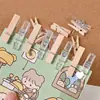 Clip de Madera Chincheta de Doble Propósito Gancho Decorativo con Clip de Clavo Tablero de Corcho Estudiante Fijo Pared de Fotos Mensaje Tablero de Fieltro