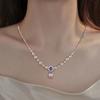 "Rosa a Xinghe" Rosa francés doble capa collar de perlas para el hogar nueva moda alto sentido combinable regalo