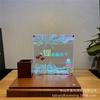 Portabolígrafos inalámbrico creativo Luz nocturna 3D Trofeo souvenir de aniversario de edificio empresarial Regalo para la ciudad Lámpara acrílica