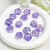Nuevas Cuentas de Flores de Colores Dingyi Luna Fría Resina Electrochapada con Agujero Pasante Cuentas Sueltas Pulsera DIY Accesorios de Joyería