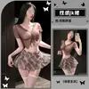 Lencería Sexy de Cuadros para Niña Morning Love, Lencería Erótica Sexy JK para Coquetear, Conjunto de Vestido de Dormir Sexy Puro Deseo