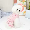 Ropa para Perros Algodón Protección de Vientre Ropa Teddy Bichón West Highland Pomerania 22 Corazón de Amor Ropa de Casa de Cuatro Patas