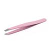 Pinza para cejas de acero inoxidable puntiaguda oblicua Pinzas planas para depilar el vello Pinza para recoger el vello Pinzas para recortar cejas Herramienta Pinzas