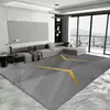 Alfombra Minimalista para Sala de Estar Transfronteriza, Tapete para Mesa de Café y Sofá, Tapete Refrigerante para Pies, Alfombra Doméstica de Terciopelo de Cristal, Alfombra de Dormitorio junto a la Cama