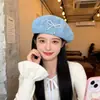 Boina Versátil de Alta Calidad de Mezclilla Estilo Coreano Adelgazante del Rostro Moda Nuevo Estilo Plomero Delgado Transpirable Gorro Pequeño para Niños