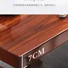 Conjunto de Mesa de Chá e Cadeiras de Madeira Maciça de Seringueira, Novo Estilo Chinês, Uma Mesa e Várias Cadeiras, Adequado para Uso em Escritório e Casa, Mesa de Chá Integrada para Preparar Chá