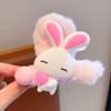 Pinza para el pelo de dibujos animados de Sanrio para niños, pinza para el pelo de felpa de otoño e invierno, linda pinza para el pelo de tiburón para niña, horquilla para la cabeza trasera