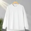 Moletom Masculino de Algodão Chinês Pesado para Primavera, Outono e Inverno 320g 420g Moletom de Manga Longa Moletom de Veludo Masculino Tamanho Grande Personalização com Logo