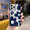 Lista Transfronteriza Flor Azul Pequeña Funda de Teléfono Acrílica para iPhone 16 Manzana 17Pm Funda Protectora de Moda