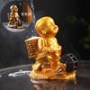 Mascota de té que cambia de color de boutique creativa, adornos de monje pequeño, rociador de agua, orina, juego de té Kung Fu para niños, mesa de té, bandeja de té, venta al por mayor de joyas