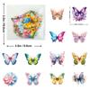 50 Adesivos de Pet Cogumelos Criativos Folhas Diário Transparente Planta Pacote de Adesivos para Diário Decoração de Material Quente