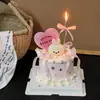 520 Día de San Valentín Lindo Conejo Miffy Adornos de Decoración para Pastel Tarjeta de Confesión de Pareja Tarjeta Inserto Enchufe