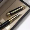 Conjunto de Presentes Empresariais Atacado Caixa de Presente de Couro PU Preto Conjunto de Caneta Gel para Presentear com Logo Gravado Caneta de Assinatura de Metal