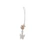 Novo Estilo Chinês Pequena Borboleta Flor Corrente para Celular Pingente Corda Artesanal Chaveiro Estrela Acessórios Antigos Mulheres