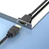 Cabo de Extensão HDMI 2.0 com Furos para Parafuso em Formato de Orelha para Fixação, Macho para Fêmea, Blindado, Suporta Extensão HDMI 4K