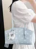 Shuai Mijia 2026 Verão Nova Bolsa de Mão Estilo Coreano Pequena Bolsa Tote Feminina Bolinhas Nicho Bolsa Almofada Bolsa de Ombro
