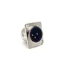 Conector Xlr Tipo Painel Conector Xlr de 3 Pinos Macho Conector de Áudio Conector Xlr de 3 Pinos Microfone Xlr
