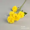 Buquê de Flores Artificiais Amarelas Cena de Casamento Rosa Borboleta Orquídea Floral Materiais DIY Adereços de Decoração