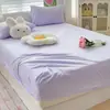Sábana Bajera de Terciopelo de Leche Versión Engrosada Cubrecolchón de Calentamiento Rápido de Tres Segundos Fabricante Venta al Por Mayor Sábana Bajera de Una Pieza Personalización por Muestra Faldón de Cama Cubrecolchón
