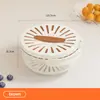 Cesta Coladora Estilo Nuevo con Tapa para Cocina Hogar Lavado de Frutas Caja de Almacenamiento para Refrigerador Doble Capa Engrosada Fregadero Colador Venta al por Mayor