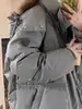 Chaqueta de Algodón Tallas Grandes Negra para Mujer, Nuevo Abrigo de Algodón Grueso de Invierno con Capucha, Chaqueta Puffer Corta Holgada Estilo Coreano