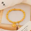 Loja Dourada Mesmo Estilo Pulseira Tradicional de Peixe de Madeira Versátil Novo Design Chinês Senso de Abundância e Riqueza Pulseira de Contas Calmante Atacado