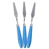 Suministros de Arte Mango de Madera Raspador Cuchillo de Pintura al Óleo de una Pieza Acero Inoxidable Juego de Espátulas para Pintura Acrílica Herramientas para Colorear Pintura