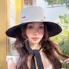 Sombrero de Pescador Cuadros de Cereza Doble Cara para Mujer Verano Estilo Coreano Cubre Rostro Ala Ancha Protección Solar Protector Solar Protección UV Sombrero de Sol