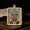 Colgante Thangka de Joyería Estilo Tíbet Ocho Deidades Guardianas Collar Colgante de Aleación Caja Gawu Colgante