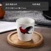 Xícara de chá cerâmica branca pura cor sólida conjunto de mesa de hotel casa de chá para o café da manhã taça de vinho restaurante xícara de hotel boca de xícara serviço de catering estilo chinês