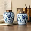 Bote de Té Cerámico con Tapa Sellada de Aleación a Prueba de Humedad para Té Negro y Té Verde, Adecuado para Uso Doméstico, Salones de Té, Casas de Huéspedes, Regalos Empresariales, Venta al por Mayor y Personalización