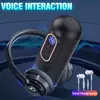 Pantalla de Visualización Manno con Sonido, Calentamiento 3D, Vibración Fuerte Multifrecuencia, Succión Profunda, Juguete Adulto para Uso Masculino