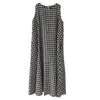 Vestido Falda con Correa de Cuadros para Mujer, Diseño Europeo y Americano, Comercio Exterior Coreano, Rakuten Japonés