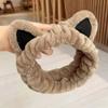 Tiara de Orelhas de Gato de Desenho Animado para Meninas Lavarem o Rosto e Aplicarem Máscara Facial, Tiara Especial para Lavar o Cabelo, Tiara, Faixa de Cabelo, Acessório de Cabeça Antiderrapante