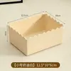 Caja de almacenamiento de escritorio, organizador de cosméticos, contenedor de almacenamiento de plástico, cesta de almacenamiento para el hogar para artículos varios y bocadillos, caja de almacenamiento para organizar artículos en habitaciones de estudiantes y baños