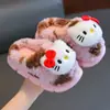 Pantuflas de Algodón para Niños Otoño e Invierno Estilo Nuevo Niñas Dibujos Animados Cálidas de Felpa Niños Pequeños Hogar Niñas Pequeñas Zapatos de Algodón