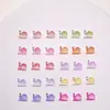 Nuevo Modelo Animal Caracol Dibujo Animado Accesorios Luminosos para Uñas Resina Piezas Pequeñas Aretes DIY Accesorios para Decoración de Uñas