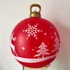 Pelota Inflable de PVC de Fábrica para Navidad Decoración Navideña Fiesta Diseño de Patio Control Remoto LED Pelota de Navidad