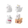 Miniatura de West Highland White Terrier, un perrito lindo en movimiento, perfecto para decoraciones DIY de casas de muñecas y como un pequeño adorno de escritorio