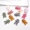 Aliexpress Patch de Tecido Flor de Cinco Pétalas Embossado DIY Acessórios de Cabelo para Crianças Presilhas de Cabelo Decoração de Roupas Materiais de Acessórios de Flores Pequenas