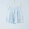 Falda Deportiva de Tenis para Yoga de Verano para Mujer Ropa Exterior Delgada Pantalones de Seguridad Falda Nube Falda Delgada Antideslizante