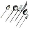 Set de Cuchillo para Bistec, Tenedor y Cuchara de Acero Inoxidable 304 Estilo Lujo Ligero Vajilla para Hogar Hotel Cuchillo y Tenedor para Comida Occidental Vajilla de Palacio