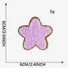 Phnom Penh Toalha de Chenille Bordada Patch de Coração com Raio Acessórios para Roupas Patch Arco-Íris Etiqueta de Tecido Bordada Patch de Tecido Bordado