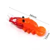 Contas de Vidro Artificiais de Animais Tridimensionais Baleia Peixe Pequeno Lagosta Grande Contas Soltas de Vidro Pulseira DIY Colar Acessórios de Joias