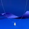 Colar Mu Jing Jewelry Empress Prata S925 Fio de Pesca Invisível Corrente de Clavícula Versátil Clássica Igual de Verão