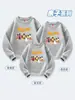 O melhor da nossa aula de esportes de outono roupas novo suéter roupas para pais roupas infantis top de gola redonda para esportes casuais