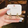 Pendientes para Mujer Frescos, Dulces, Ligeros y de Lujo, Exquisitos, Compactos, de Gama Alta, Personalizados, Versátiles, Pendientes Completos de Diamante al por Mayor