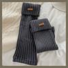 Suxinaimin Meias Folgadas Cinzas Meias Soltas Capas de Meias Outono e Inverno Quentes Retrô Etiqueta de Couro Lã Capas de Meias de Bezerro Modernas